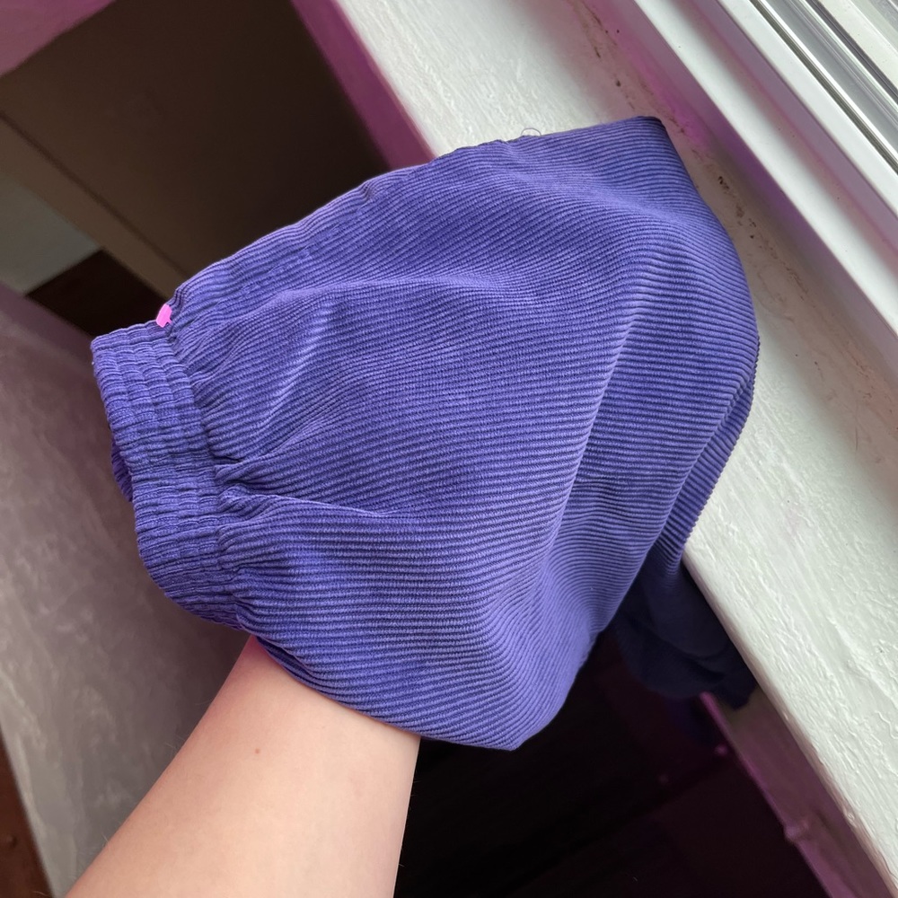 Purple high waisted trousers. Size 12P (fits like a 4-6).